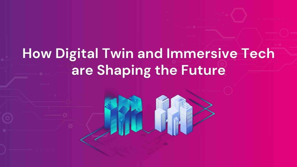 This image illustrates the convergence of Digital Twin technology with immersive tech, showcasing the integration of virtual models with real-time data and immersive visualisation tools like AR and VR. The graphic highlights how this powerful combination is driving innovation across industries, enabling advanced simulations, enhancing decision-making, and transforming traditional business processes into dynamic, future-focused operations